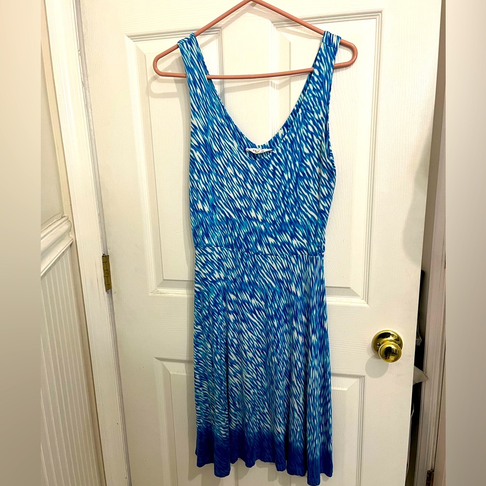 Athleta Blue and White A line Dress size Small